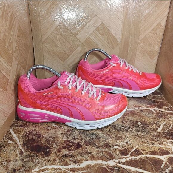 Puma Women's Bioweb Elite web cage running shoes pink size 9.5. -642 - Picture 2 of 10